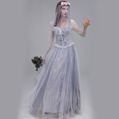 Robe de mariée squelette grise — image 4