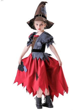 Déguisement sorcière et épouvantail pour enfant avec chapeau