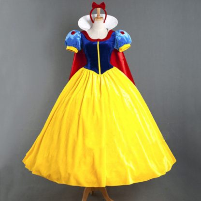 Robe de princesse bleue et jaune pour femme — image 8