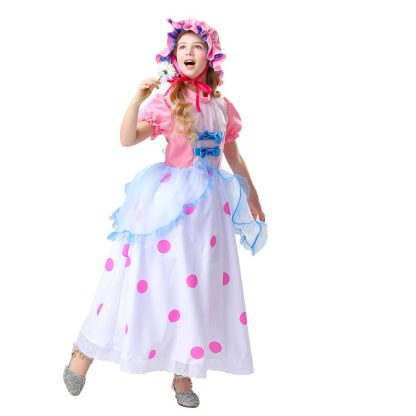 Robe longue rose de bergère — image 2