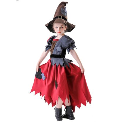 Déguisement sorcière et épouvantail pour enfant avec chapeau — image 6