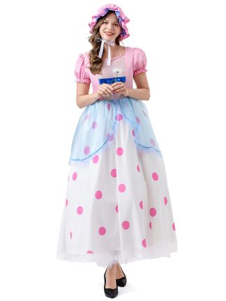 Toy Story Shepherdess Cosplay Costume Anime Character Shepherdess Long Dress Halloween Two-Dimensional Cosplay Costume