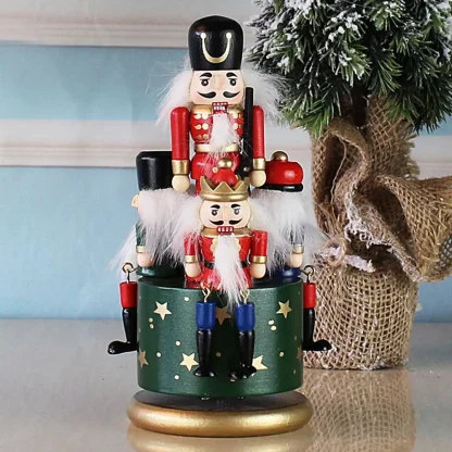 Boîte à musique rotative colorée peinte à la main pour Noël, Casse-Noisette drôle, FigAuckland, Décoration — image 12