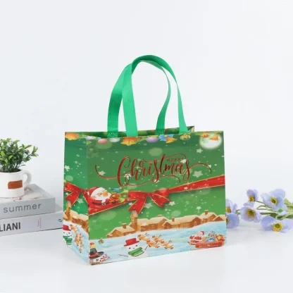 Sac cadeau de Noël Père Noël et bonhomme de neige — image 39