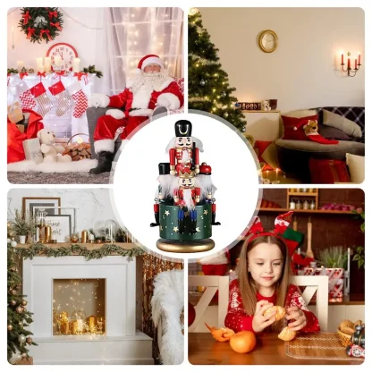 Boîte à musique rotative colorée peinte à la main pour Noël, Casse-Noisette drôle, FigAuckland, Décoration — image 13