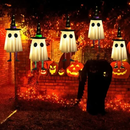 Fantômes et chapeaux de sorcière lumineux à suspendre — image 13