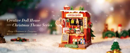 Kits de construction de maisons miniatures Rolife, kit de maison miniature DIY, décoration de cheminée de Noël pour adultes, cadeau de Noël — image 21