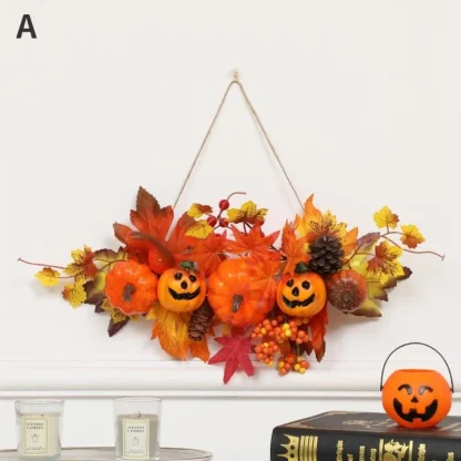 Suspension citrouille et feuilles d'érable — image 2