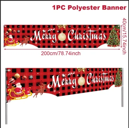 Bannière extérieure de noël, décorations de joyeux noël pour la maison, décor extérieur de noël, bonne année 2025, 2026 — image 28