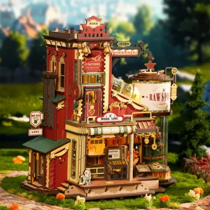 ROKR – Boîte à musique « Dream Gift Factory », puzzle 3D en bois — image 2