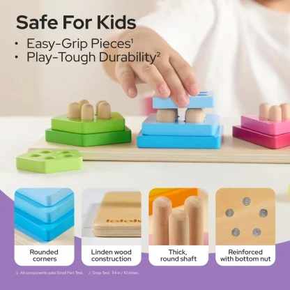 JOYFY – Jouet d'empilage et de tri des formes en bois — image 4