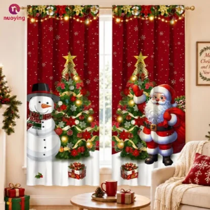 Rideaux de Noël semi-occultants, lot de 2 — image 2