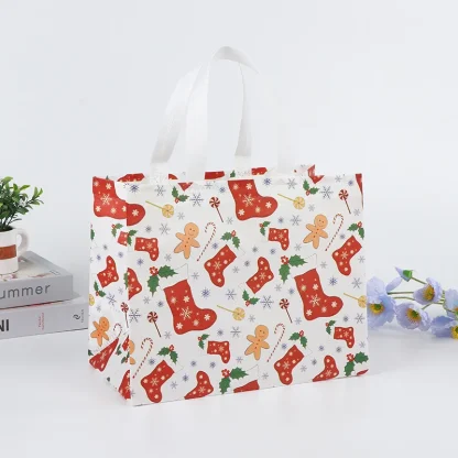 Sac cadeau de Noël Père Noël et bonhomme de neige — image 40