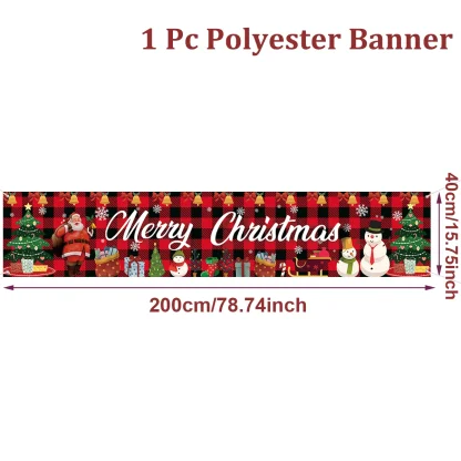 Bannière extérieure de noël, décorations de joyeux noël pour la maison, décor extérieur de noël, bonne année 2025, 2026 — image 32