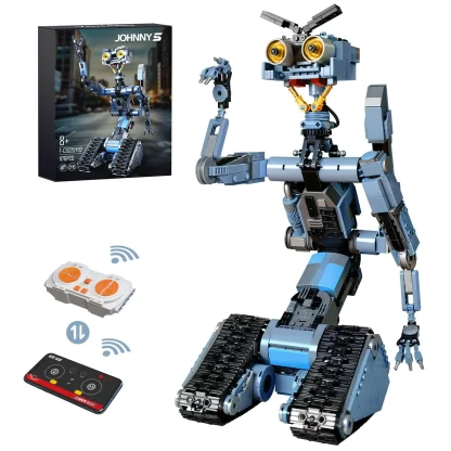 Ensemble de blocs de construction robot Johnny 5 de 1176 pièces, modèle de robot à court-circuit, film classique, cadeau de Noël créatif pour les fans adultes — image 3