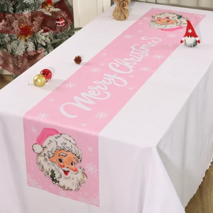 Chemin de Table de noël du père noël, décoration de joyeux noël pour la maison, décor de Table de fête de noël 2025, nouvel an 2026 — image 26