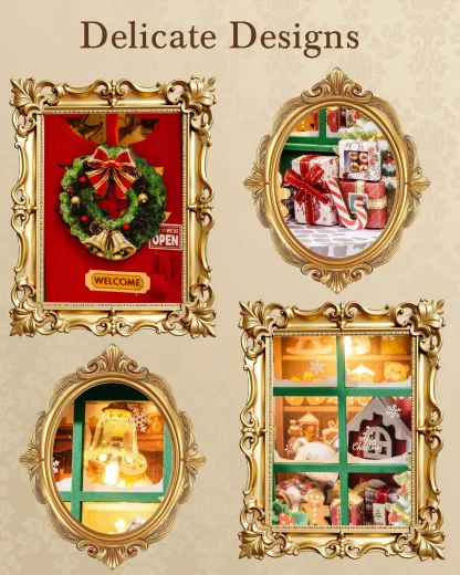 Rolife – Diorama réveillon de Noël LED, puzzle 3D en bois — image 18