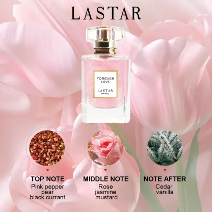 Cadeaux de Noël/Nouvel An, Parfum pour femmes LASTAR, 1.86Fl Oz/55Ml. Parfum longue durée, senteur de rose. À utiliser lors des rendez-vous. — image 2