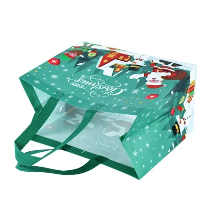 Sac cadeau de Noël Père Noël et bonhomme de neige — image 46