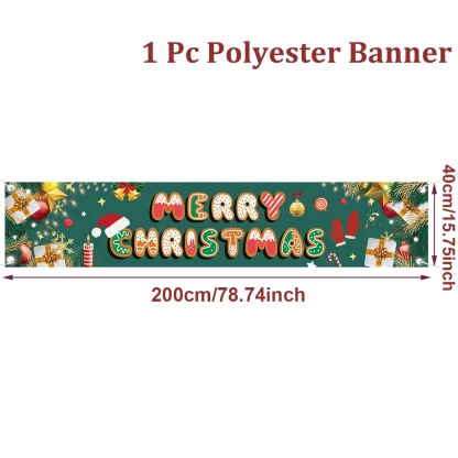 Bannière extérieure de noël, décorations de joyeux noël pour la maison, décor extérieur de noël, bonne année 2025, 2026 — image 33