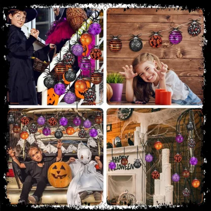 Ornements d'Halloween en bois à suspendre — image 3