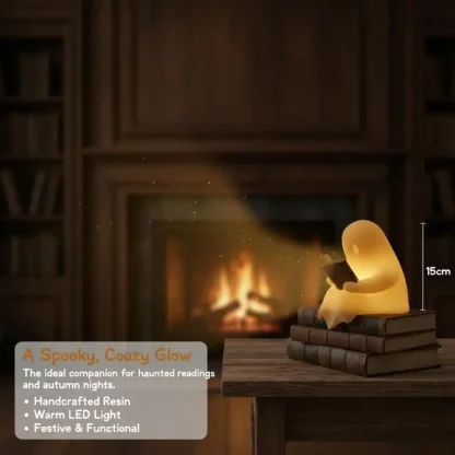 Veilleuse fantôme lisant un livre — image 4