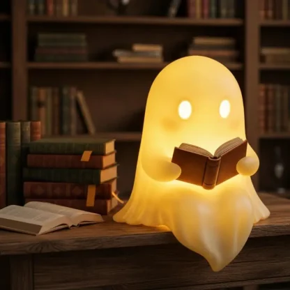 Veilleuse fantôme lisant un livre — image 2