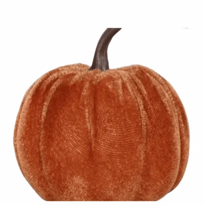 Citrouilles décoratives en velours — image 8