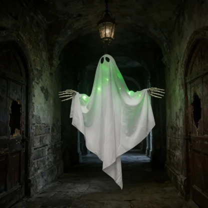 Fantôme lumineux vert à main de squelette — image 14