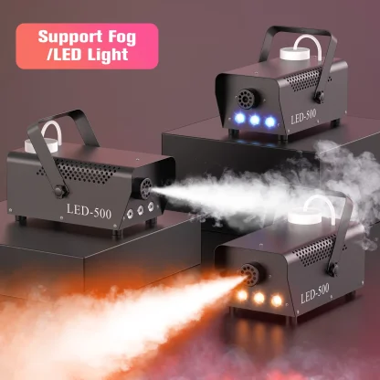 U'King 500W Machine à fumée RGB 3 LED Machine à brouillard de couleur mixte avec télécommande éjecteur de fumée de scène pour DJ Halloween Noël — image 5