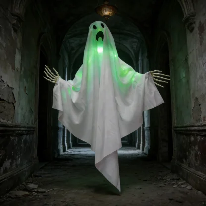 Fantôme lumineux vert à main de squelette — image 33
