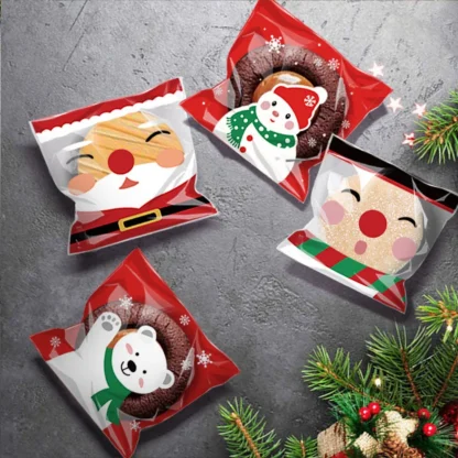 Sachets cellophane de Noël, lot de 100 à 300 — image 10