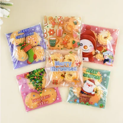 Sachets cellophane de Noël, lot de 100 à 300 — image 12
