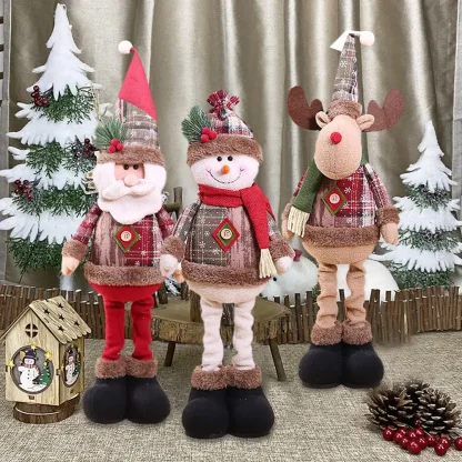 Poupée de noël télescopique, décorations de joyeux noël pour la maison, ornement de noël 2025, cadeaux de noël, nouvel an 2026 — image 4
