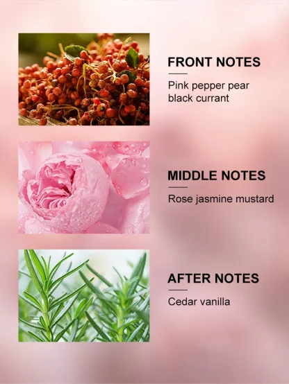 Cadeaux de Noël/Nouvel An, Parfum pour femmes LASTAR, 1.86Fl Oz/55Ml. Parfum longue durée, senteur de rose. À utiliser lors des rendez-vous. — image 10