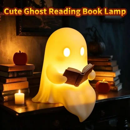 Veilleuse fantôme lisant un livre — image 17