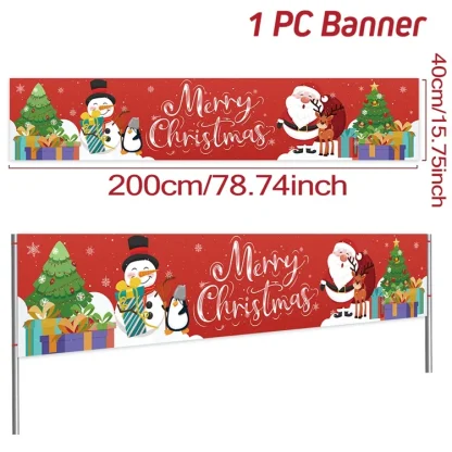Bannière extérieure de noël, décorations de joyeux noël pour la maison, décor extérieur de noël, bonne année 2025, 2026 — image 25