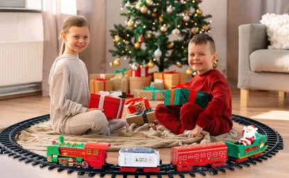 Train de Noël musical et lumineux pour sapin — image 12