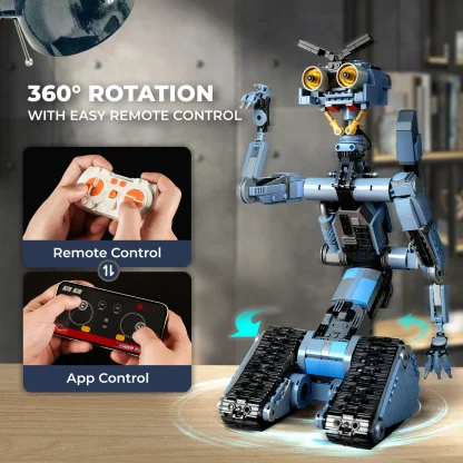 Ensemble de blocs de construction robot Johnny 5 de 1176 pièces, modèle de robot à court-circuit, film classique, cadeau de Noël créatif pour les fans adultes — image 2