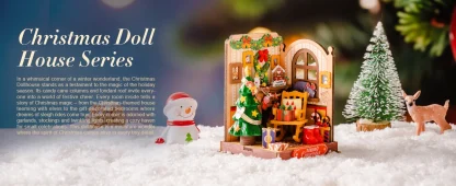 Kits de construction de maisons miniatures Rolife, kit de maison miniature DIY, décoration de cheminée de Noël pour adultes, cadeau de Noël — image 18