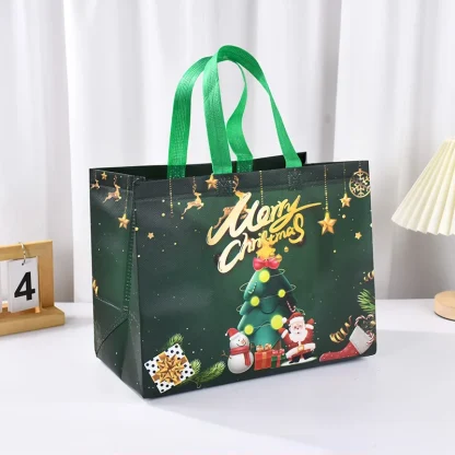 Sac cadeau de Noël Père Noël et bonhomme de neige — image 22