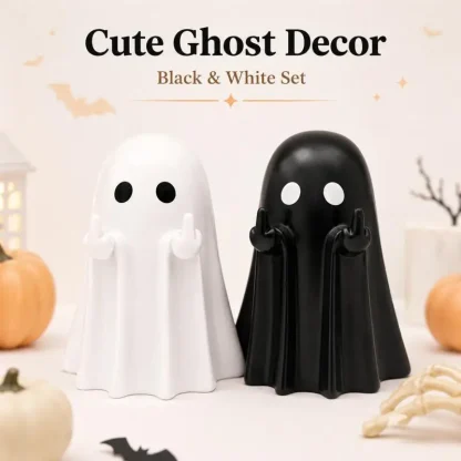 Figurines fantômes noir et blanc — image 5