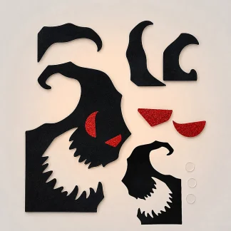 Stickers d'Halloween : mains de squelette et citrouilles