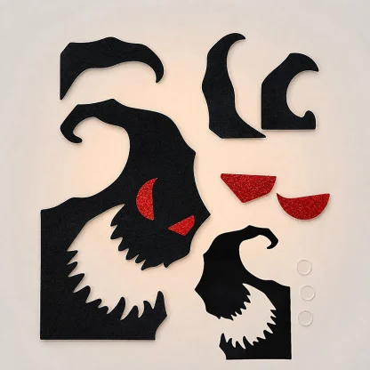 Stickers d'Halloween : mains de squelette et citrouilles