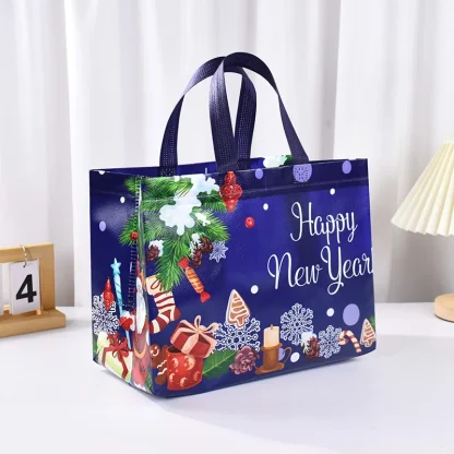 Sac cadeau de Noël Père Noël et bonhomme de neige — image 18