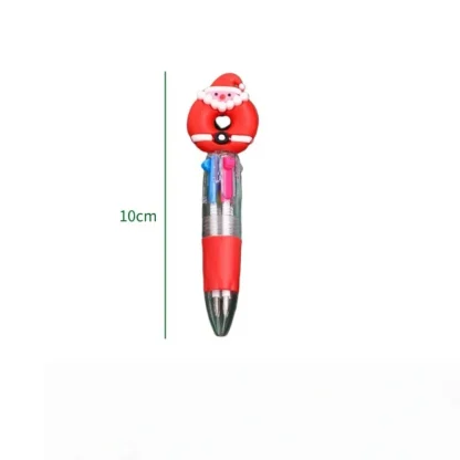 5 à 100 stylos à bille de Noël, 4 couleurs, avec motif de dessin animé, idéal comme cadeau pour les fêtes de Noël, les carnavals, le Nouvel An et la veille de Noël. — image 3