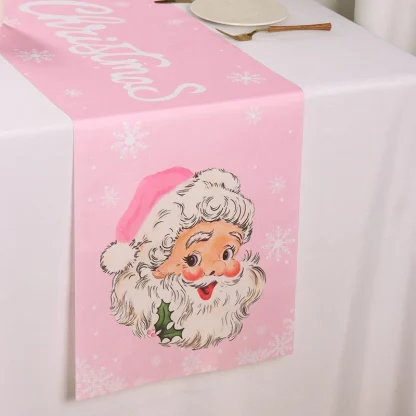 Chemin de Table de noël du père noël, décoration de joyeux noël pour la maison, décor de Table de fête de noël 2025, nouvel an 2026 — image 27