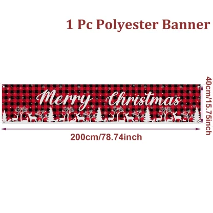 Bannière extérieure de noël, décorations de joyeux noël pour la maison, décor extérieur de noël, bonne année 2025, 2026 — image 30