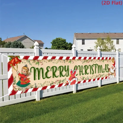 Bannière extérieure de noël, décorations de joyeux noël pour la maison, décor extérieur de noël, bonne année 2025, 2026 — image 6