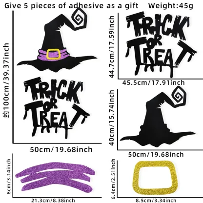 Stickers d'Halloween maison hantée pour vitres — image 5